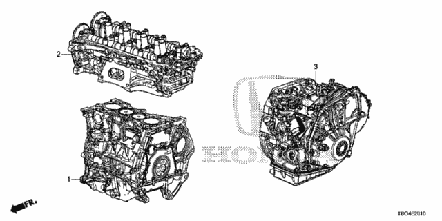 Engine Assy. - Transmission Assy. (1.5L) for 2016 Honda Civic #0