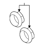 921403K000 - Electrical: Dust Cover for Hyundai: Azera, Elantra, Elantra Coupe, Entourage, Equus, Genesis, Sonata, Tiburon, Veloster Image