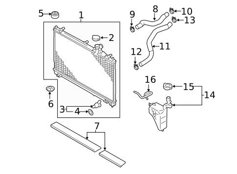 Radiator & Components for 2021 Mitsubishi Outlander PHEV #0