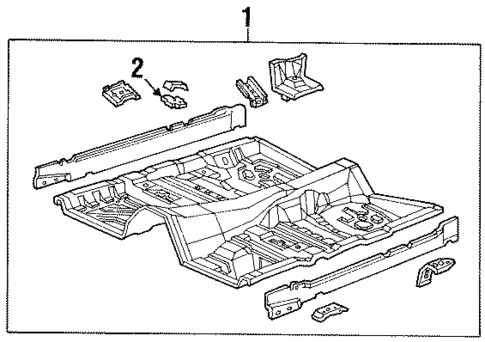 Floor for 2000 Ford Crown Victoria #0