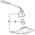 9250624050 - Electrical: License Lamp for Hyundai: Excel, Scoupe, Sonata Image
