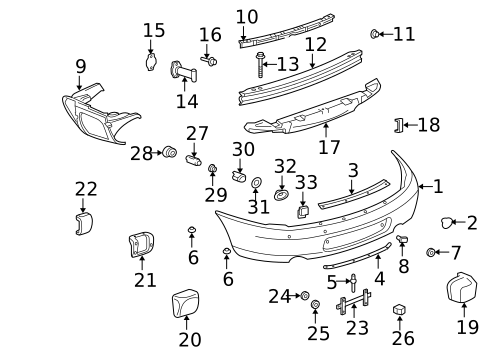 Bumper & Components - Rear for 1999 Porsche 911 #0