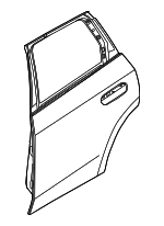 41525A38656 - Body: Door Shell for BMW Image