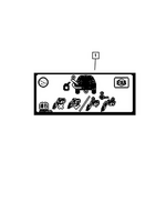 68505968AA - Labels: Fuel Door Label for Mopar Image