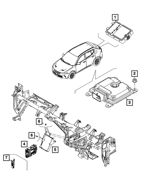 Keys, Modules and Engine Controllers for 2025 Dodge Hornet #2