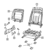 68103696AA - Interior Trim: Front Seat Back Frame for Mopar Image