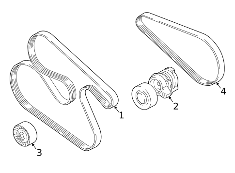 Belts & Pulleys for 2018 BMW M760i xDrive #0