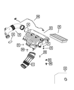 68422888AB - : Crankcase Vent To Intake Manifold Tube for Fiat: 500X | Jeep: Renegade Image