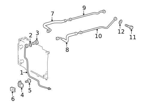 Trans Oil Cooler for 2004 Chrysler Crossfire #0