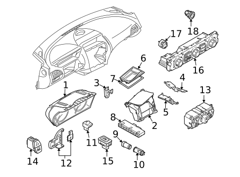 Cluster & Switches for 2008 BMW M6 #0