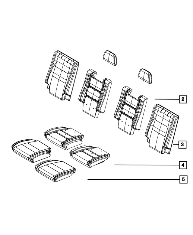 68101094AA - Interior Trim: Seat Back Foam for Mopar Image image
