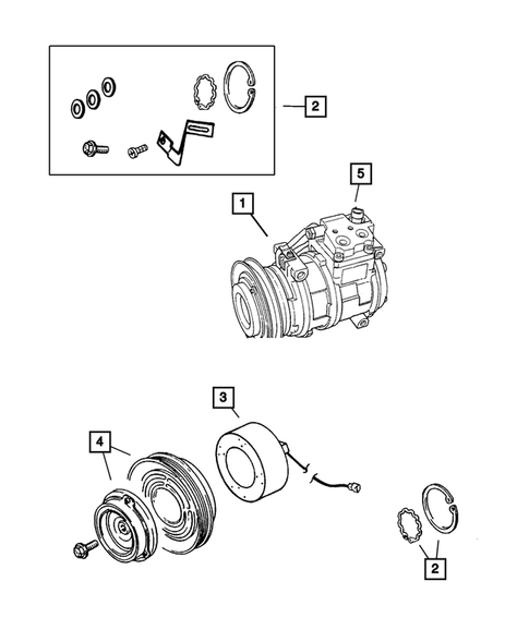 Air Conditioning Compressor for 2002 Dodge Neon #0