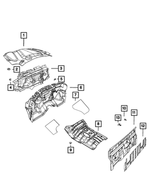 56021909AA - Interior Trim: Body Wiring Grommet for Mopar Image