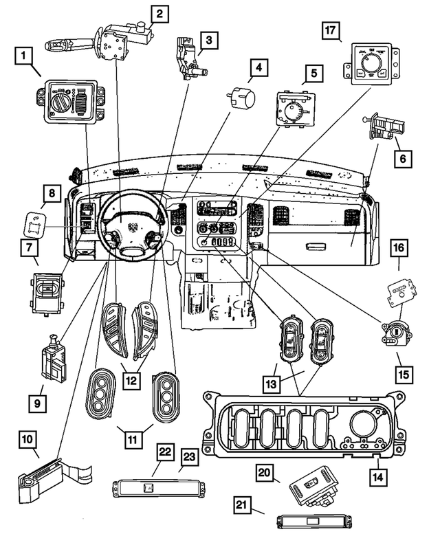 56045702AB - Electrical: Adjustable Pedals Switch for Mopar Image image