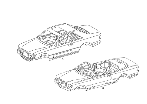 Body Shell for 1989 Mercedes-Benz 300CE #1