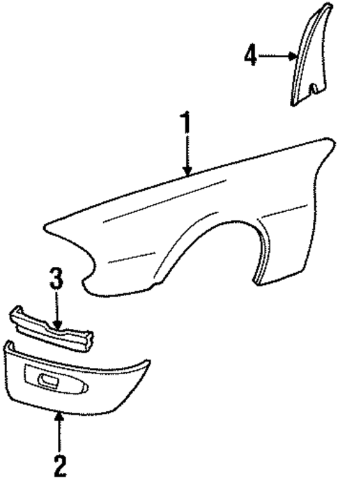 Fender & Components for 1985 Jaguar XJS #0