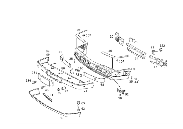 2108852437 - : Impact Absorber for Mercedes-Benz Image