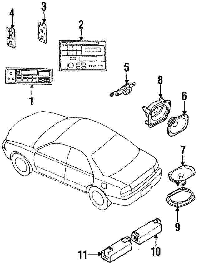 281470E700 - Body: Speaker for Nissan: Altima Image