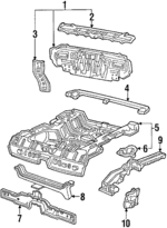 80310SB2663ZZ - Body: Rear Panel for Honda: Civic Image