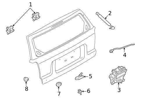 Lock & Hardware for 2007 Mercury Mariner #2