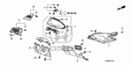90666TA0A01 - Interior/Bumper: CLIP, SNAP FITTING (PO)(ORANGE) for Honda Image