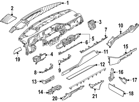 Instrument Panel Components for 2025 INFINITI QX80 #0