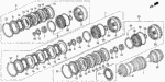 22357PY4003 - Transmission - Automatic: PLATE, LOW-HOLD CLUTCH END (7)(2.7MM) for Acura Image