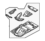 992802016AYGRV - Body: Floor Pan Assembly for Porsche Image