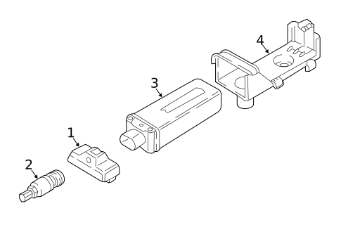 Tire Pressure Monitor Components for 2022 Audi TTS Quattro #0