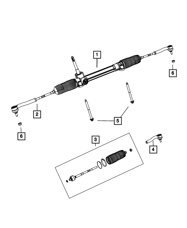 5154439AB - Steering: Rack And Pinion Gear for Mopar Image