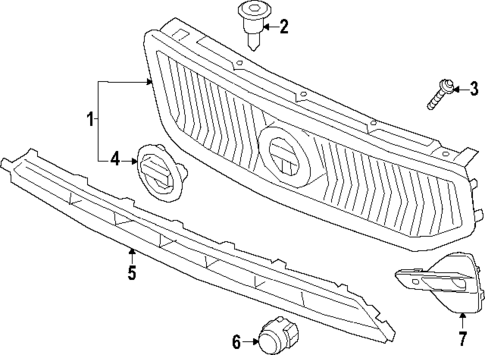 Grille for 2025 Volvo XC40 #0