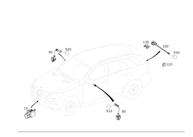 9051103 - Electrical System: Camera for Mercedes-Benz Image image