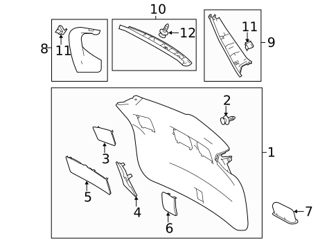 Interior Trim for 2016 Toyota RAV4 #0