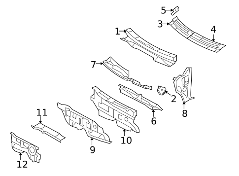 Cowl for 2007 Lincoln MKX #0