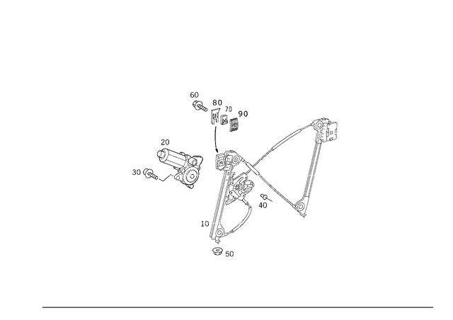 1707201246 - Front Doors: Window Lifter for Mercedes-Benz Image image