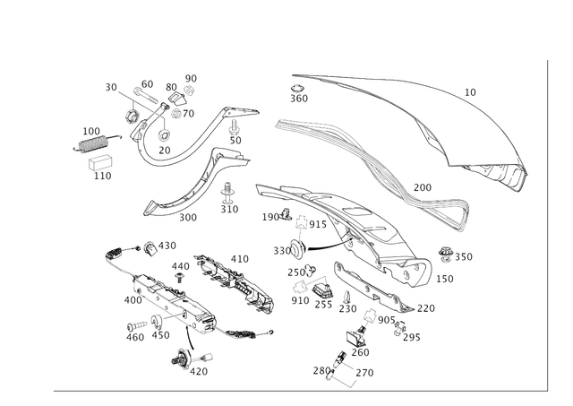 2109900020 - Trunk Lid: Screw for Mercedes-Benz Image image