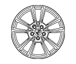 9766010258Z8 - : Wheel, Alloy for Porsche Image