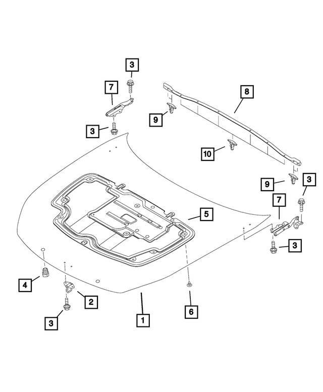 68314197AA - : Cowl Seal for Mopar Image