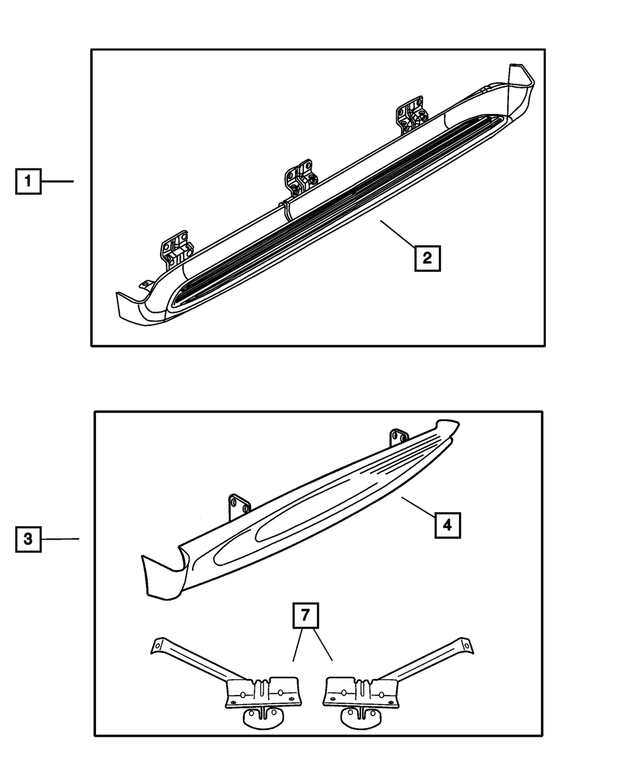 « 5GM62TZZAC – Mopar Accessories - Component Parts : Complet Ensemble De Marchepied, Côté Droit pour Mopar Image »