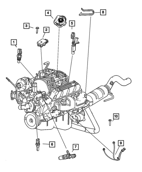 Sensors for 2009 Dodge Durango #5