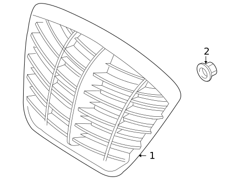 Grille & Components for 2005 Kia Amanti #0