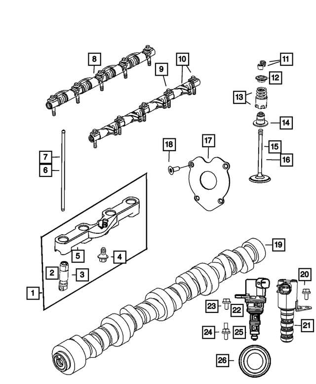 6509208AA - Engine: Hex Flange Head Bolt, Mounting, Front for Mopar Image