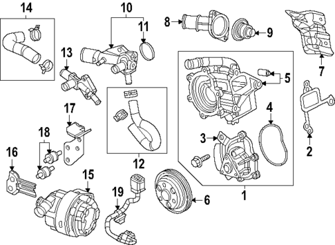 Water Pump for 2025 Mazda CX-70 #0