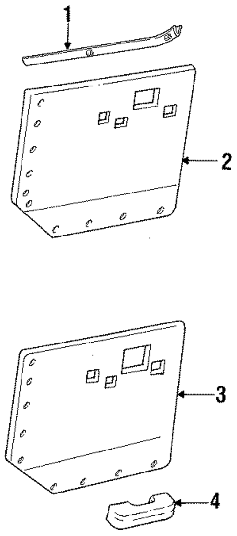 Interior Trim - Door for 1988 Ford E-350 Econoline #0