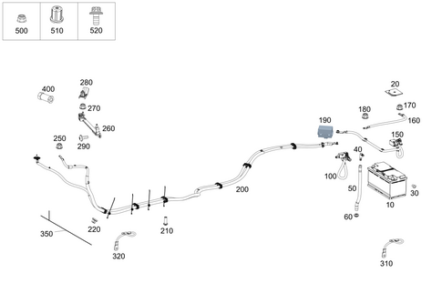 Battery, Starter/Alternator Cable for 2023 Mercedes-Benz G550 #0