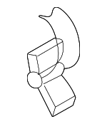 13717525713 - Engine: Air Cleaner Assembly Retainer Clip for BMW: 525i, 525xi, 528i, 528i xDrive, 528xi, 530i, 530xi, 535i, 535i xDrive, 535xi, 545i, 550i, 645Ci, 650i, Z4 Image