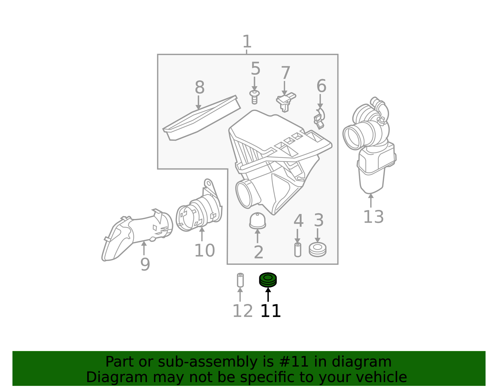 13-71-1-702-508 - High-Quality Air Cleaner Assembly Grommet for 1999 ...