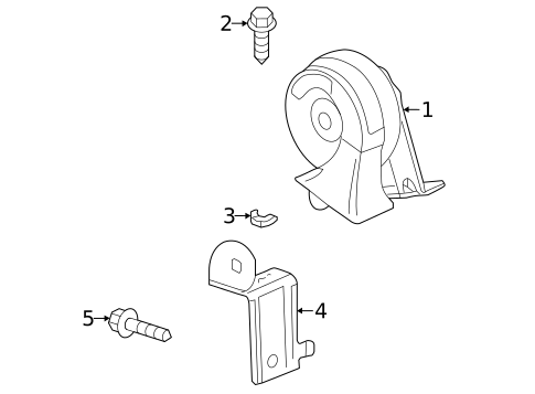 Horn for 2017 Cadillac XTS #0