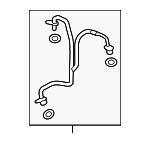 9A714514010 - Engine: Oil Inlet Tube for Porsche: Cayenne, Macan, Panamera Image