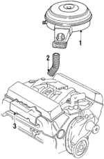 25095360 - Engine: Housing for Pontiac: Bonneville, Parisienne, Safari Image